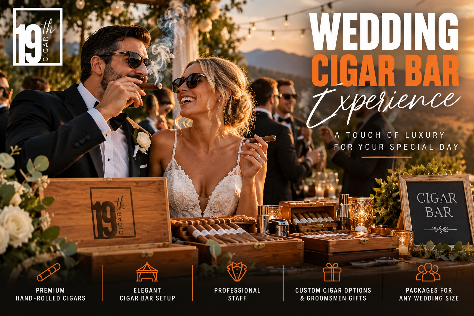 19th Cigar — Wedding Cigar Bar Experience